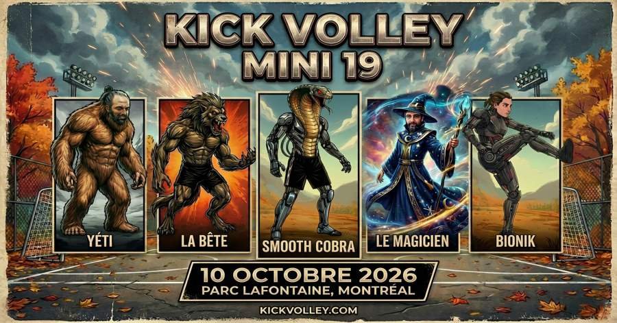 Poster de Kick Volley Mini 19 - 10 octobre 2026 - 900px