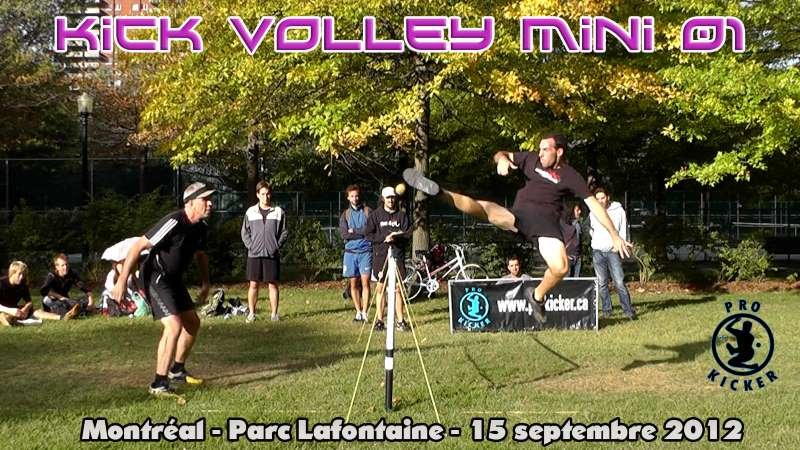 Official Poster for the Kick Volley Mini 01 tournament - A Pro Kicker event - Held in Montreal September 15th 2012