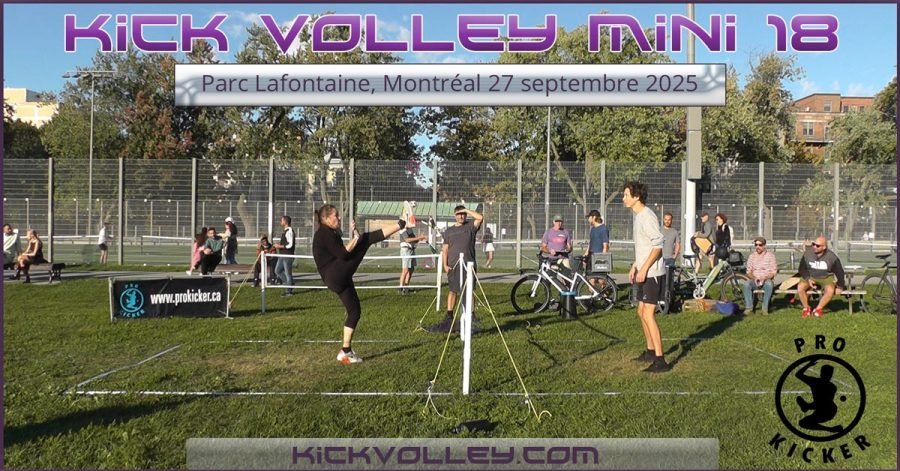 Kick Volley Mini 18 - Montreal Mini Net tournament - Official poster
